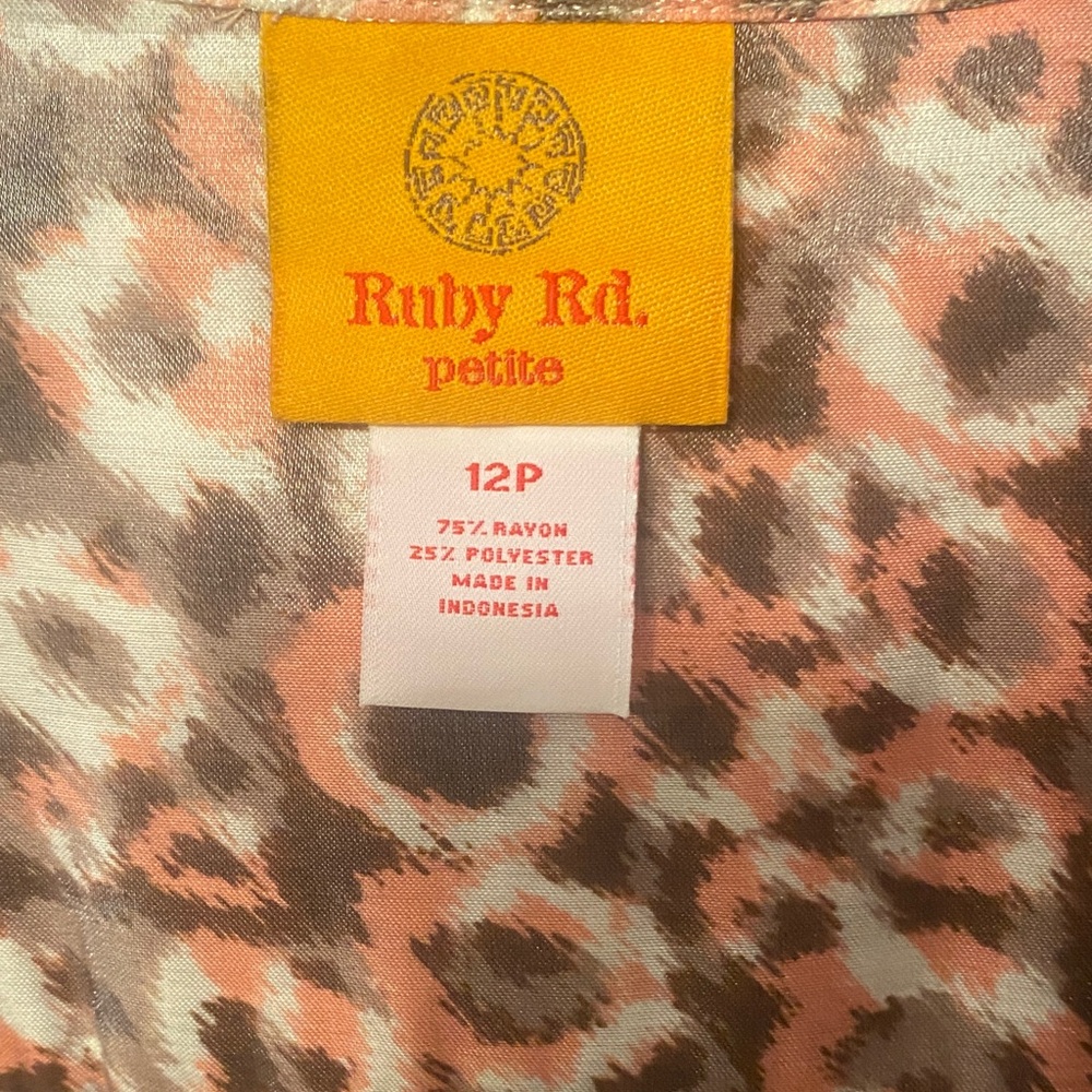 Animal Print Blouse by Ruby Rd - Picture 3 of 3